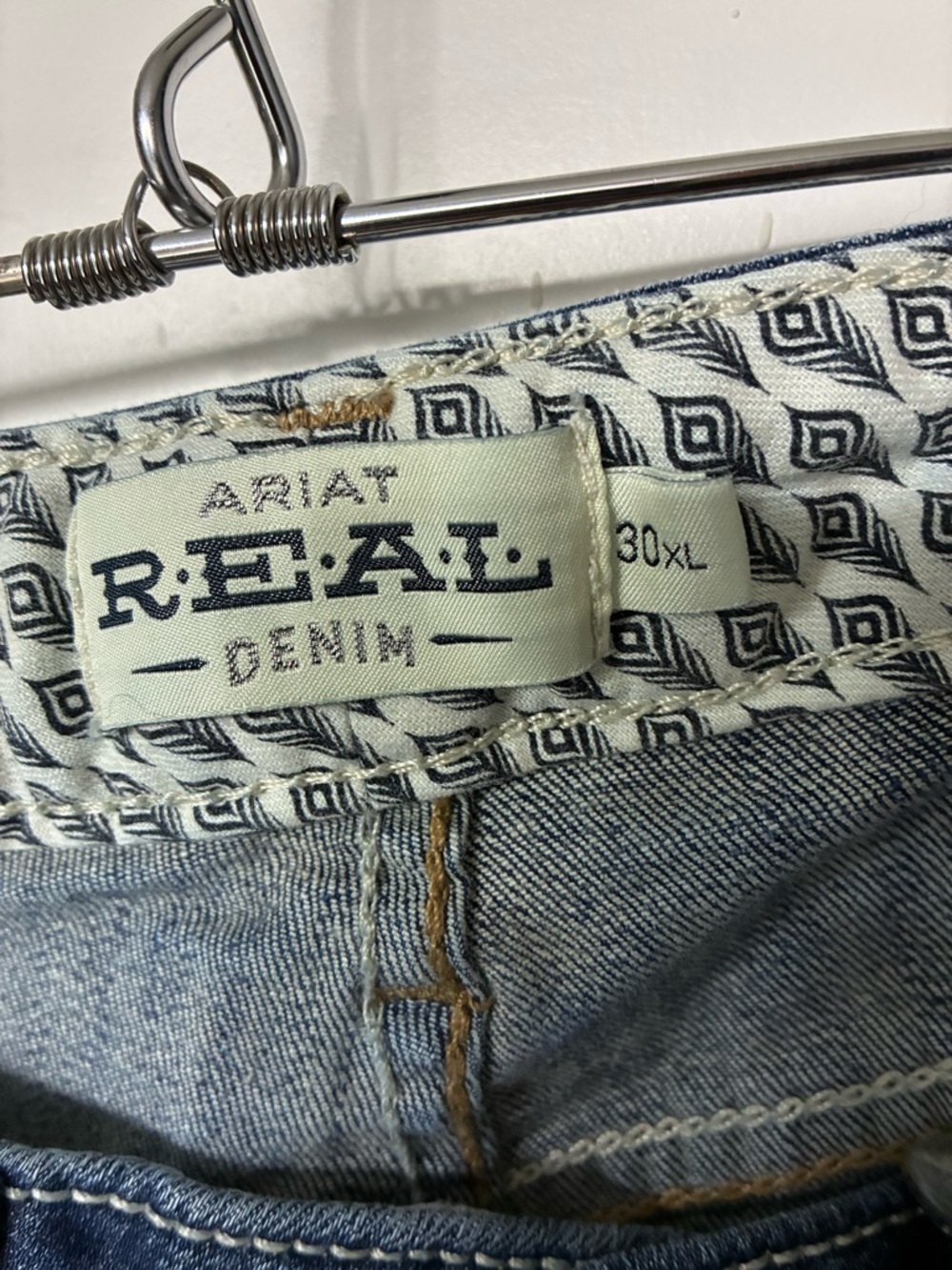Ariat Light Blue Denim Jeans with Contrast Stitching